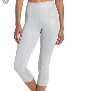 Zella Silver Glitter Sheen Leggings